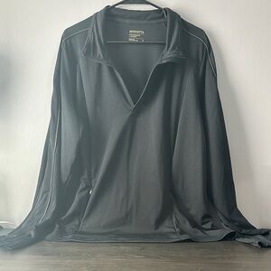 Monetta Black Quarter-Zip Pullover